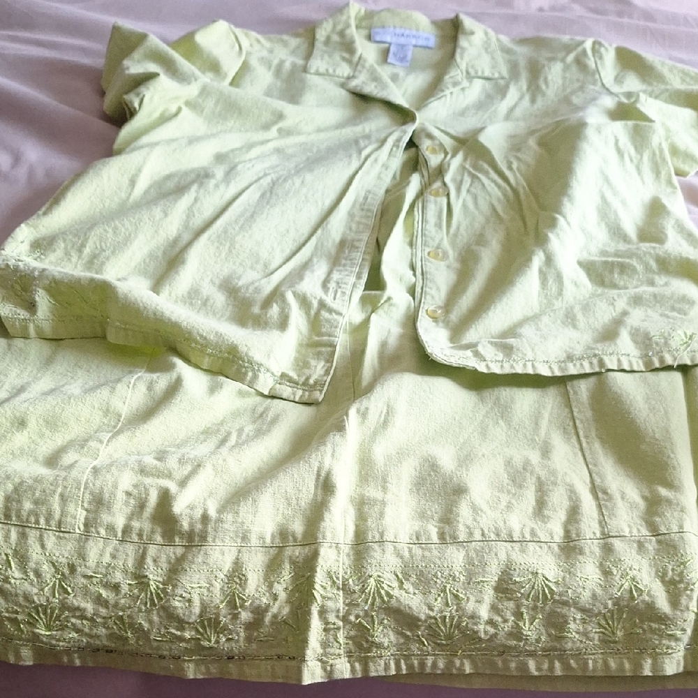 Sag Harbor Light Green Dress Set